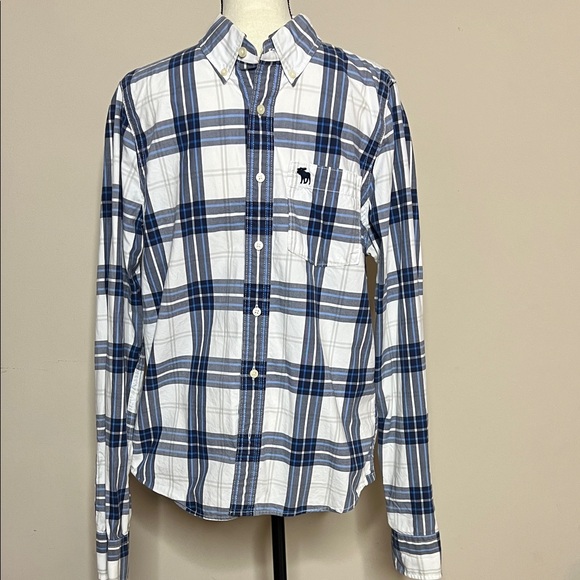 Abercrombie & Fitch Other - Abercrombie & Fitch Navy and White Plaid Shirt